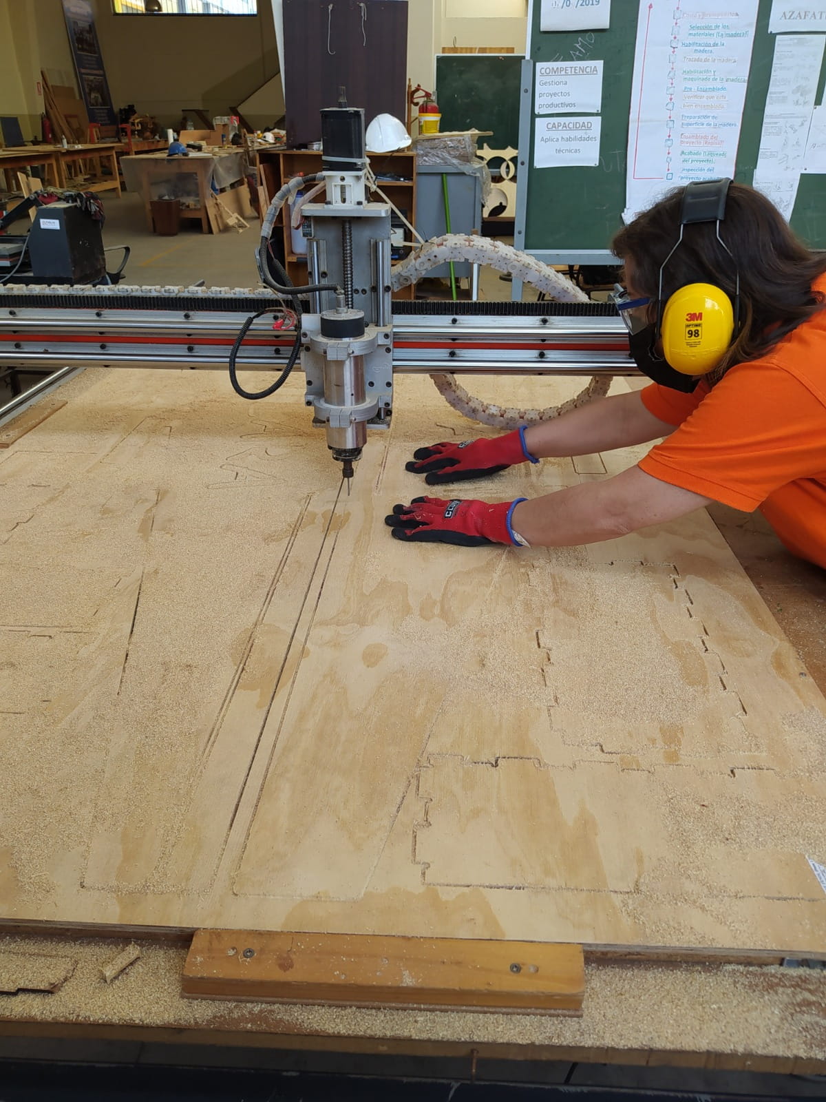 Controller during the cut